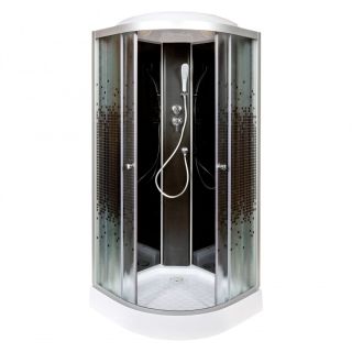 Душевая кабина Deto L 801 стандартная BLACK 100х100х215 см